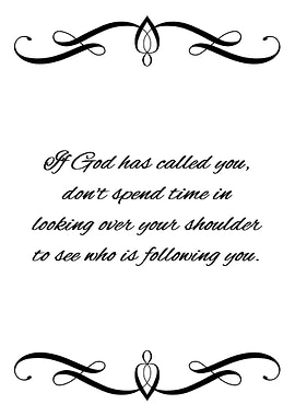 Just Follow God
