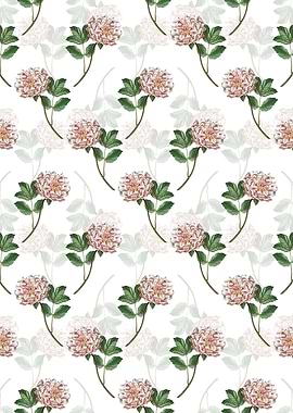 Floral Tree Peony Pattern