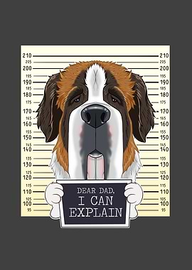 Saint Bernard Dog Dad