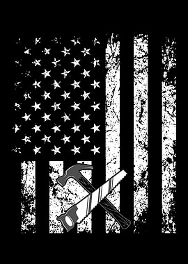 Woodworking American Flag