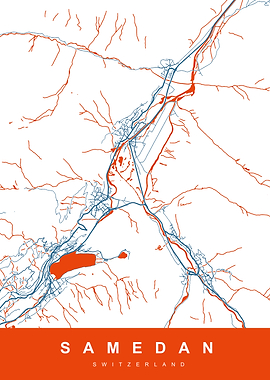 SAMEDAN Map SWITZERLAND