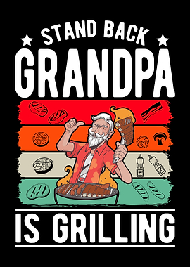 BBQ Grandpa Grilling