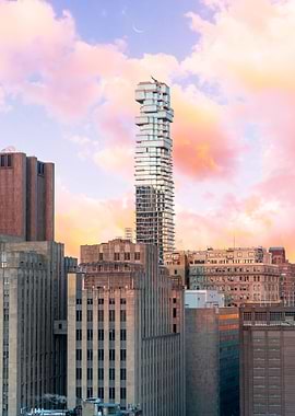 Sunset in New York City