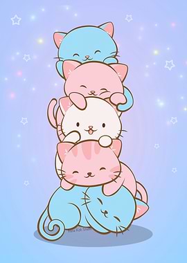 Transgender Pride Cats