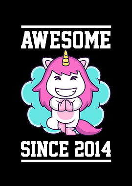 Awesome Since 2014 Unicorn