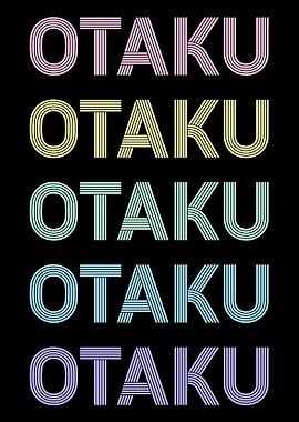 Retro Pastel Otaku Text