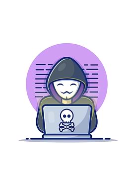 Hacker Operating Laptop