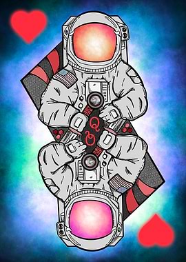 Surreal cosmic game card