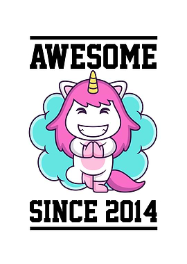 Awesome Since 2014 Unicorn