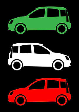 Fiat Panda Italian Flag