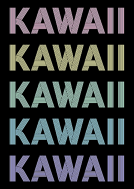 Retro Pastel Kawaii Text
