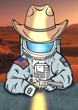 Gunslinger astronaut