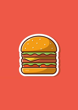 Burger Food Cartoon