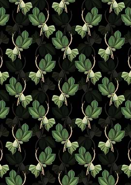 Vintage Floral Fig Pattern