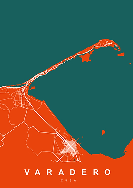 VARADERO Map CUBA