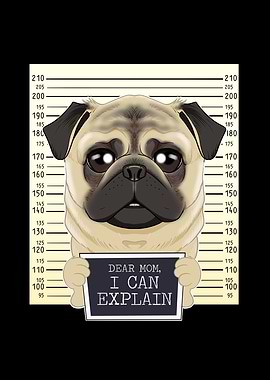 Pug Dog Mom Mothers Day