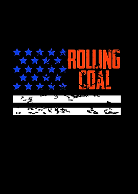 Rolling Coal USA Flag