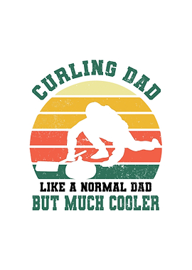 Curling Dad Winter Sports