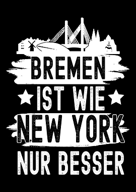 Bremen Weser skyline