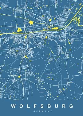 WOLFSBURG Map GERMANY