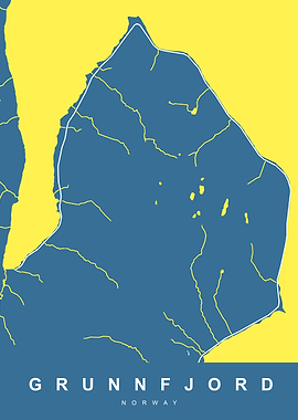 GRUNNFJORD Map NORWAY