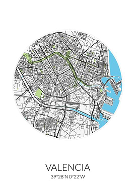 Valencia Circle City Map