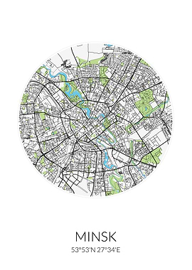 Minsk Circle City Map