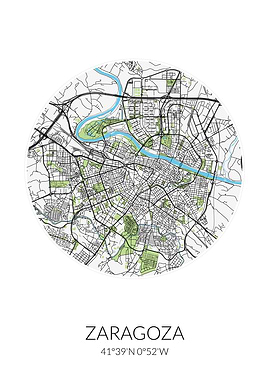 Zaragoza Circle City Map