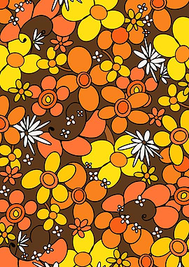 70s Retro Flower Glam 1