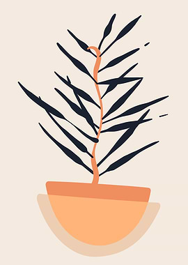 Flower pot vase modern art