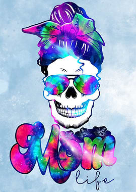 mom life galaxy pop art