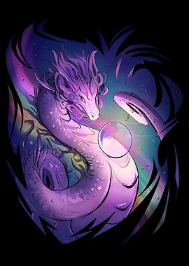 Rainbow Dragon Painting