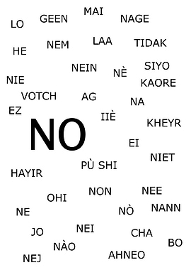 NO in different languages