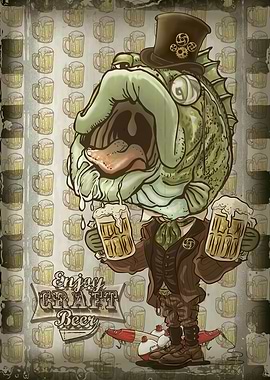 Bass Fish Enjoy Craft Beer