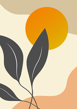 Sun botanical leaf shape