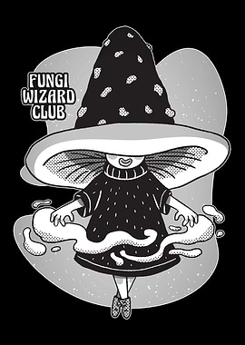 Cute Mushroom Wizard