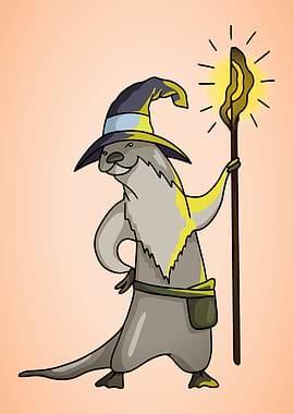 Otter Magician Wizard