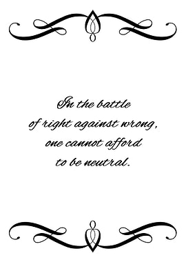 Do Not Be Neutral ODB