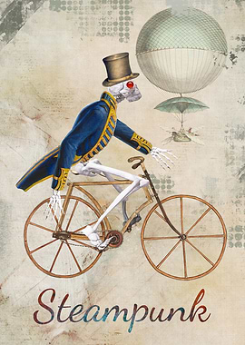 Squelette steampunk