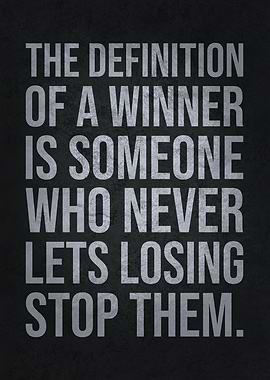 Definition Of A Winner