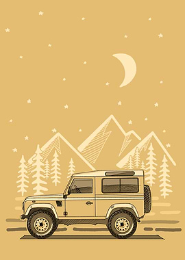 Classic 4x4 offroad car