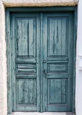 Blue Greek Door Athens 1