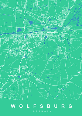 WOLFSBURG Map GERMANY