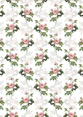 Pink Rose Turbine Pattern