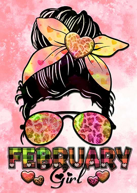 february girl pop art