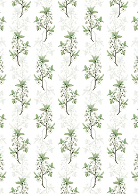 White Plum Flower Pattern