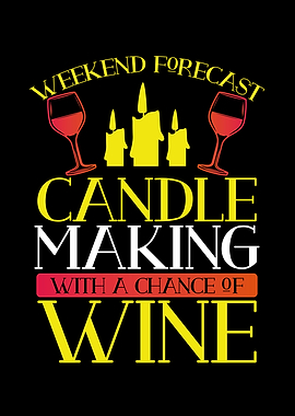 Candle making with wine