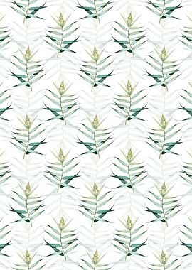 Floral Bush Cane Pattern