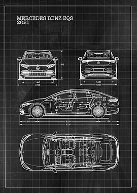 Blueprint MercedesBenz EQS