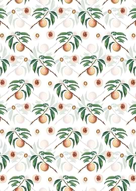 White White Speckled Peach